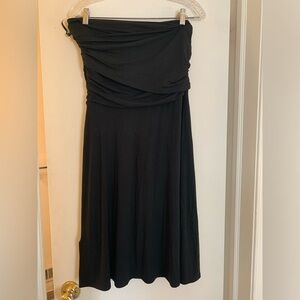 Ann Taylor black strapless mini dress